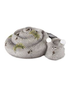SNAIL PLANTER W/ SOLAR LIGHTS